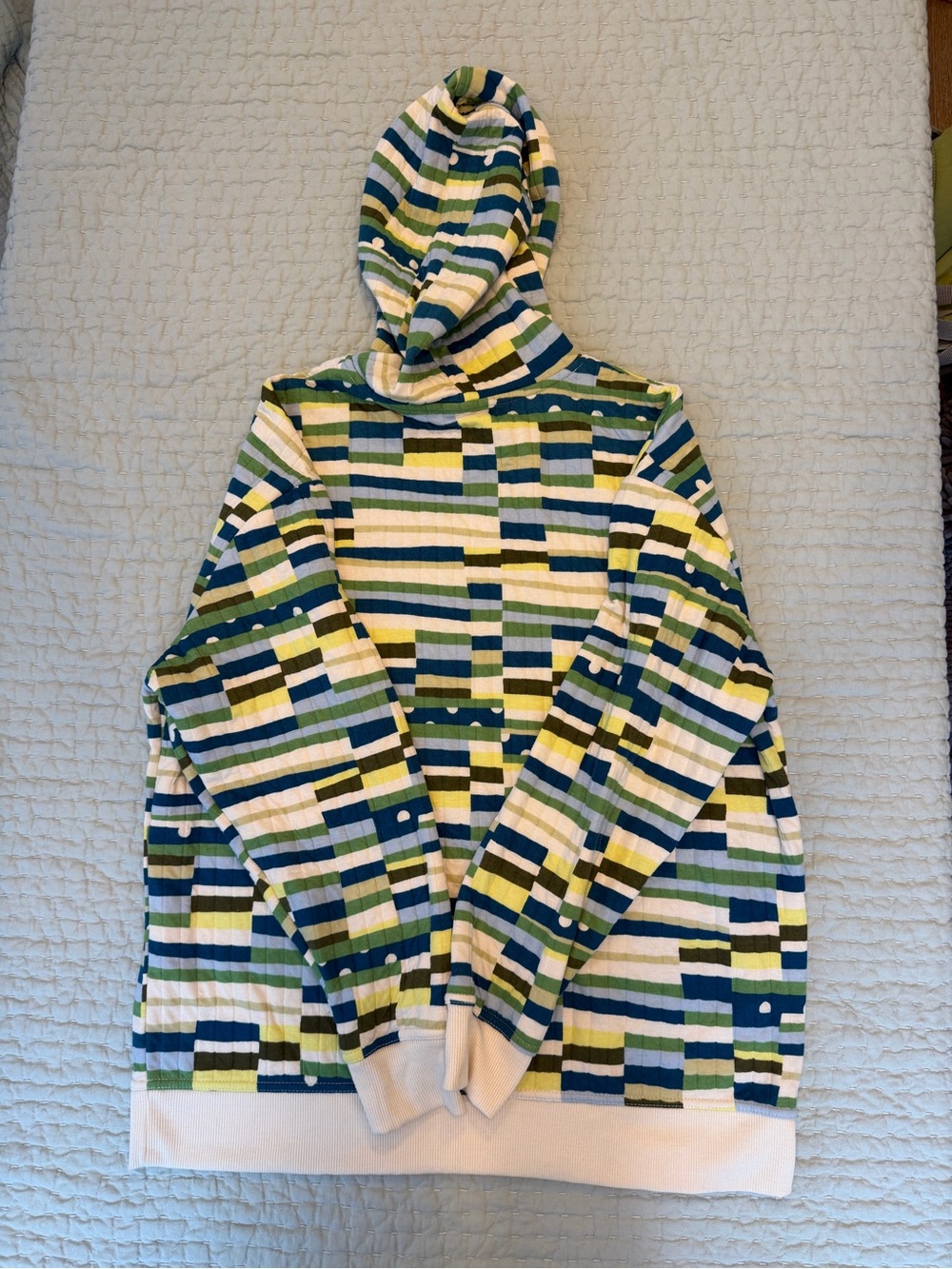 Target Black History Month x Gees Bend Quilters Hoodie Patchwork Stripe Size L - Picture 8 of 9